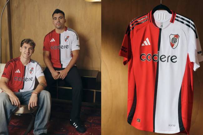 Adidas presentó la nueva camiseta de River Plate