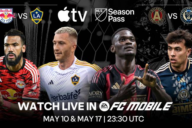 MLS y Apple TV transmitirán partidos en vivo a través de un videojuego por primera vez