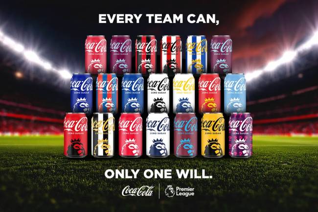 Coca-Cola announced its partnership with the Premier League