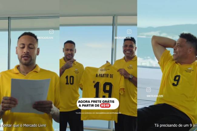 Neymar y Ronaldo Nazário protagonizan la nueva campaña de Mercado Libre
