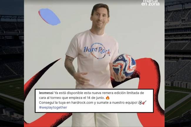 La curiosidad en el nuevo lanzamiento de Lionel Messi con Hard Rock Cafe