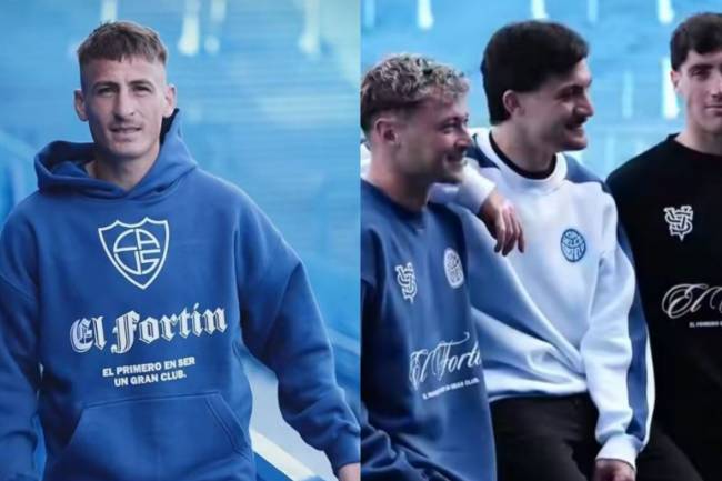 Vélez Sarsfield presentó su propia línea de indumentaria casual