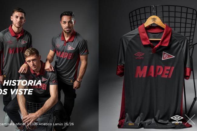 Umbro launched Lanús' new jersey