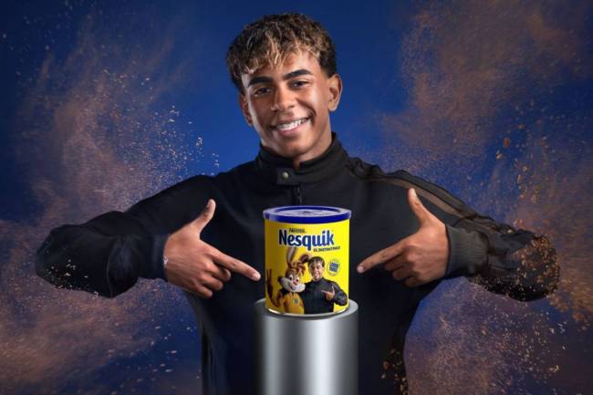 Lamine Yamal se convirtió en embajador de Nesquik