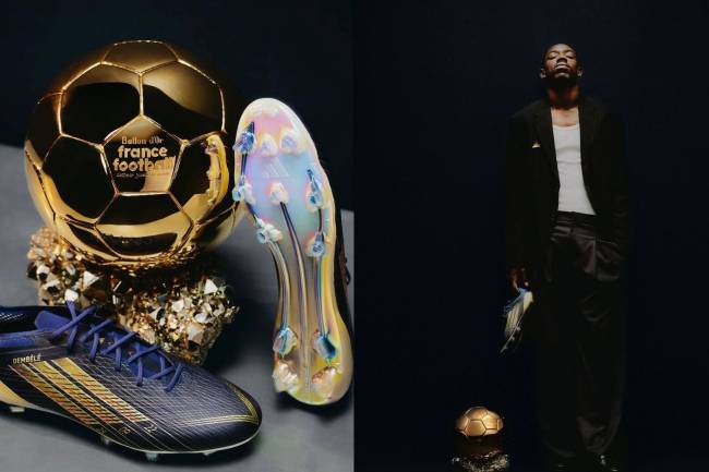 Adidas homenajea a Ousmane Dembélé con unos botines personalizados