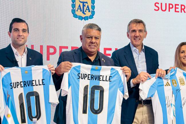 AFA announced Banco Supervielle as the new regional sponsor of the Argentine national teams