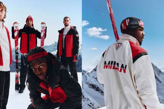  AC Milan launched an exclusive ski collection
