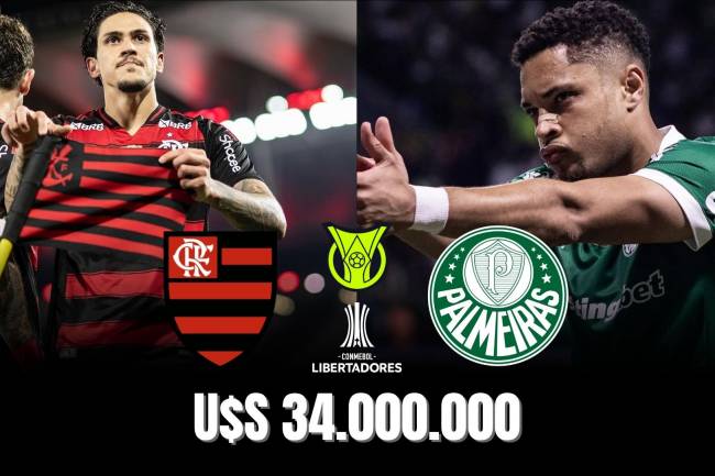 Flamengo and Palmeiras Compete for Over $30 Million in Prize Money