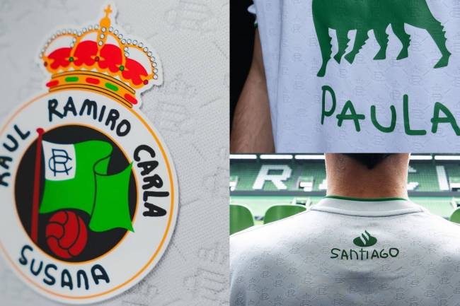 Real Racing Club reemplazó su escudo y los logos de sus patrocinadores en una acción solidaria