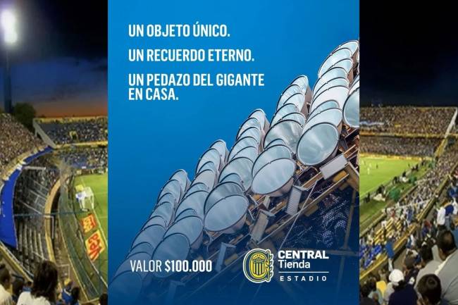 Rosario Central has put a unique souvenir from the Gigante de Arroyito up for sale