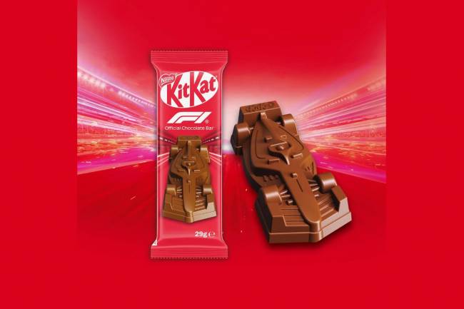 KitKat launched a special Formula 1 chocolate
