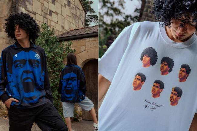 Una marca australiana lanzará una colección oficial de Maradona