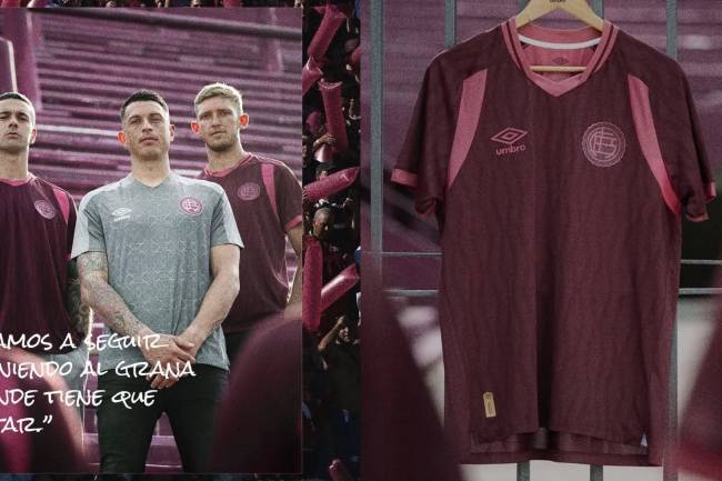 Umbro presentó la nueva camiseta de Lanús