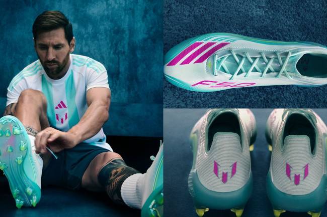 Leo Messi le puso su firma a unos nuevos botines Adidas