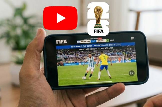 YouTube will host live 2026 World Cup matches