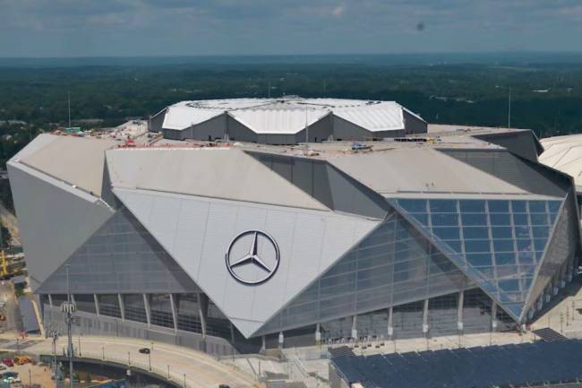 El Estadio Mercedes-Benz de Atlanta romperá las reglas de la FIFA