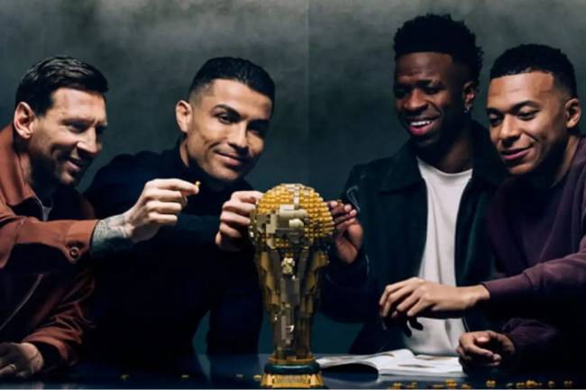 LEGO reunió a los mejores futbolistas del mundo para su nuevo lanzamiento del Mundial 2026
