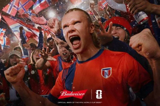Budweiser signs Erling Haaland ahead of the 2026 World Cup