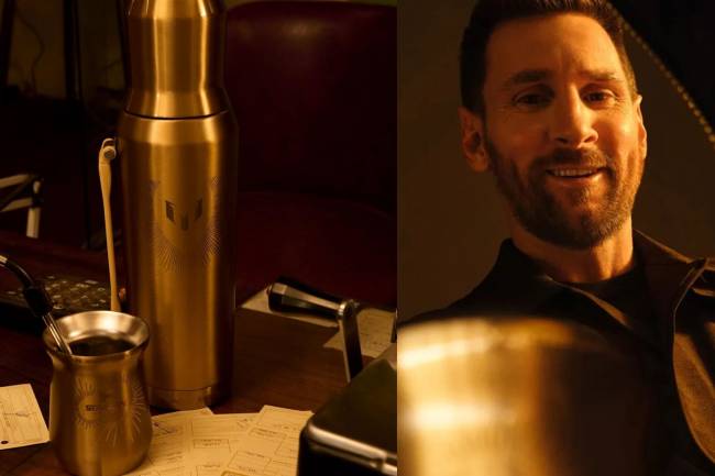 Lionel Messi lanzó una nueva colección de termos junto a Stanley