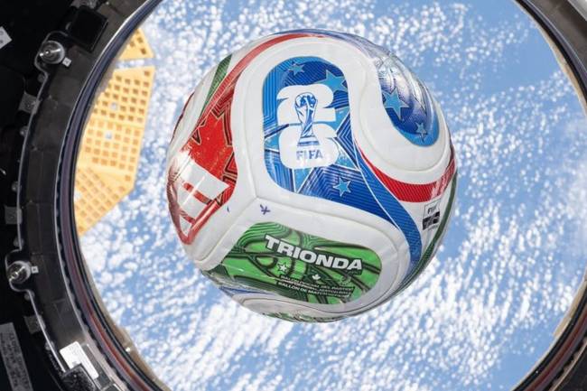 NASA sends 2026 World Cup ball into space