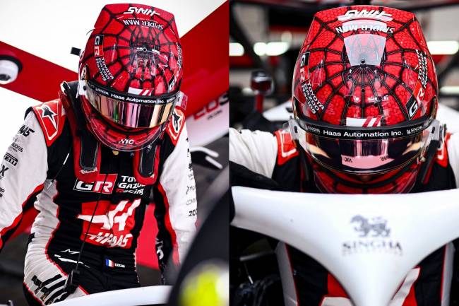 Spider-Man makes an appearance in F1 alongside the Haas team