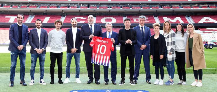 Telefónica renewed its four-year contract with Atlético de Madrid