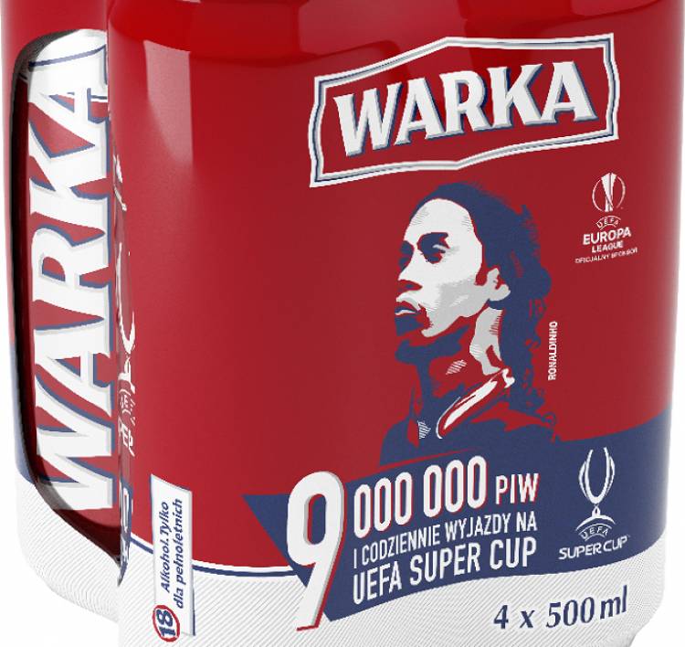 Ronaldinho, new ambassador of the Warka beer brand