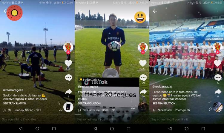 Real Zaragoza becomes the first LaLiga team in TikTok