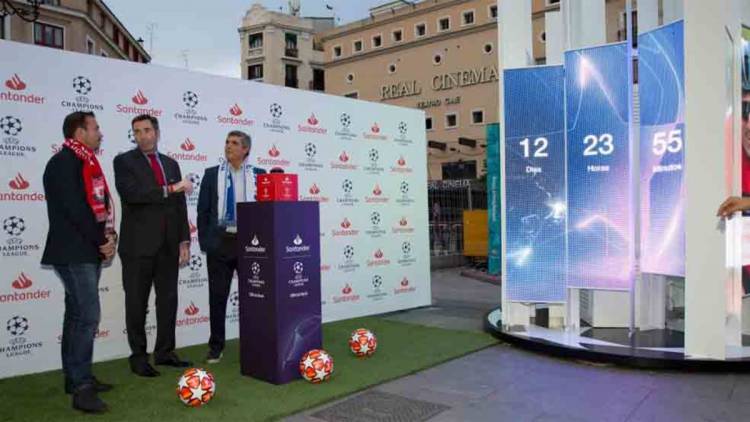 Banco Santander starts the countdown to the Final in Madrid