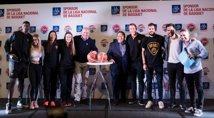 La Caja renovó su patrocinio con La Liga Nacional de Básquet