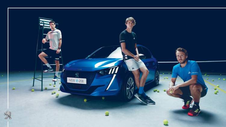 Alexander Zverev presents the new Peugeot model