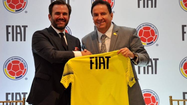 Fiat became the official car of the Colombian National Team