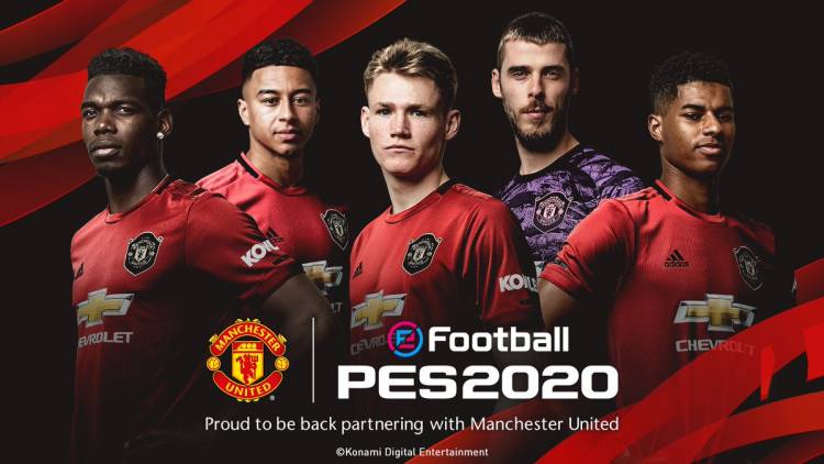 Manchester United estará licenciado en eFootball PES 2020 