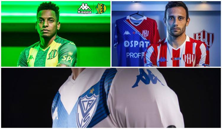 Kappa presents the Velez, Unión and Aldosivi t-shirts