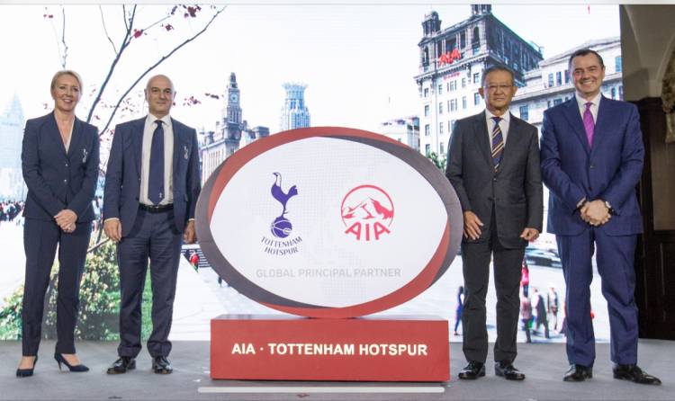 AIA renews with Tottenham for 360 million euros