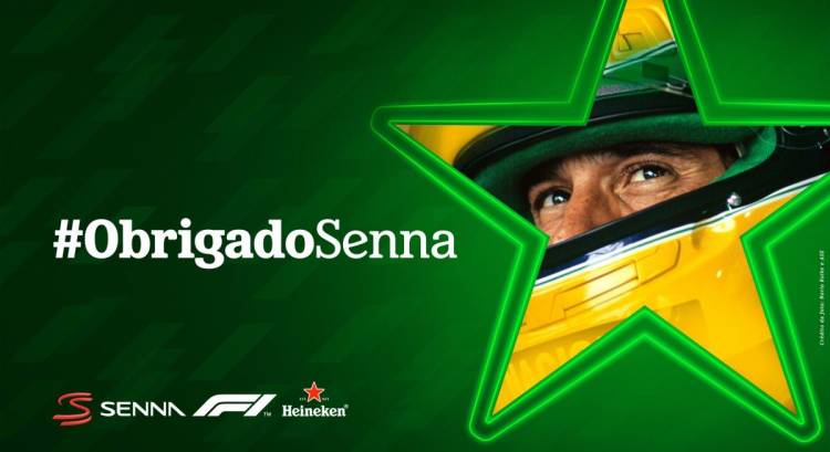 Heineken rinde homenaje a Ayrton Senna en el GP de Brasil