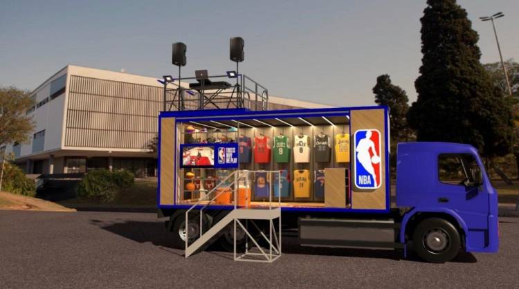 La NBA presenta el “Store Truck” en Brasil