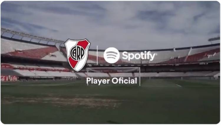 Spotify activates its sponsorship with River Plate