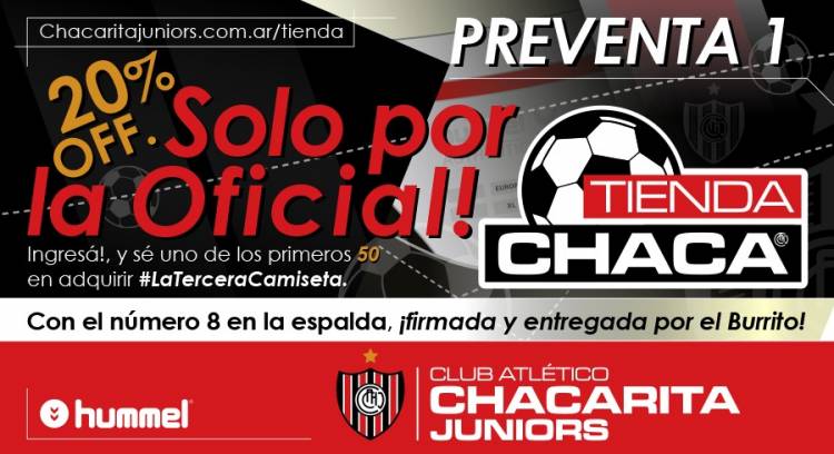 Chacarita lanza la preventa de la tercera camiseta con una sorpresa