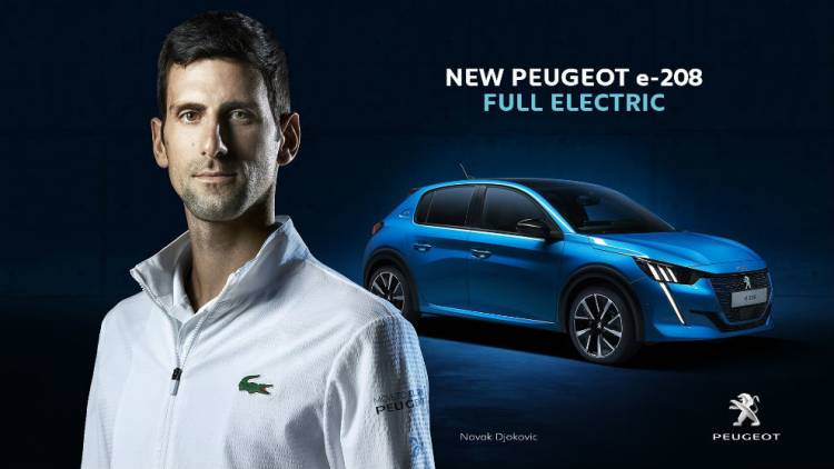 Peugeot celebra el puesto 1 de Novak Djokovic