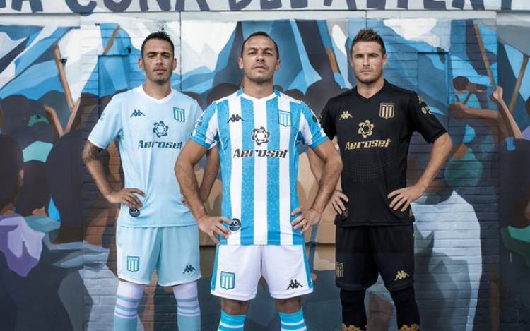 Kappa lanza las nuevas camisetas de Racing con el Cilindro como protagonista