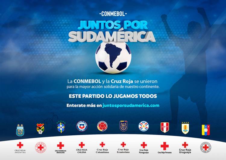 CONMEBOL lanza junto a Cruz Roja “Juntos por Sudamérica”