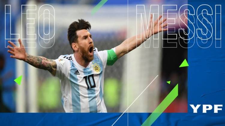 Messi becomes the official image of the sponsorship in YPF and AFA