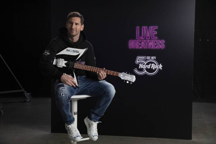 Lionel Messi se suma al 50 aniversario del Hard Rock Café