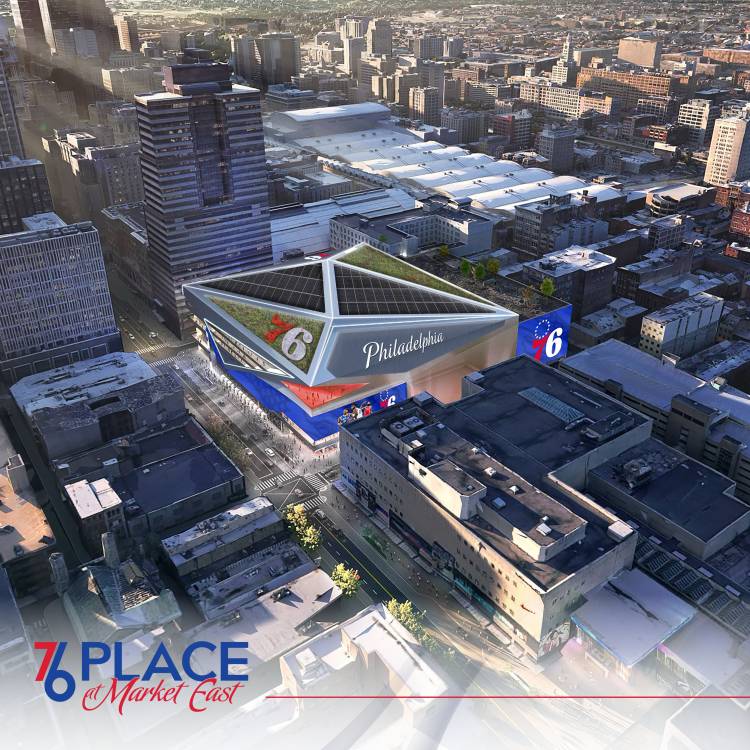 Philadelphia 76ers to build a new stadium