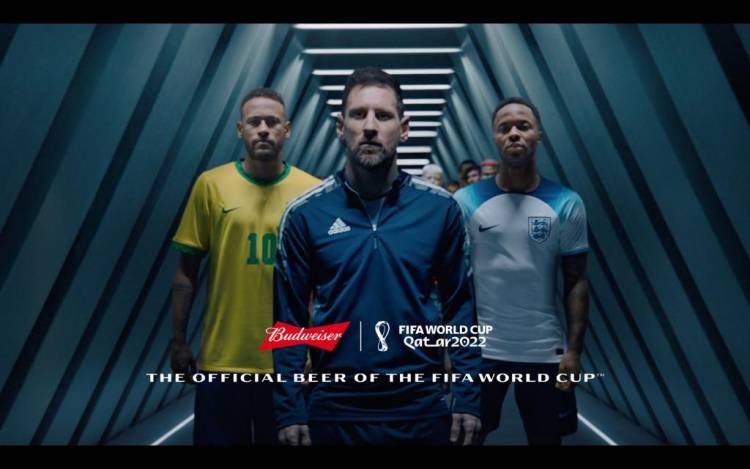 Budweiser launched its new commercial with Lionel Messi, Neymar and Raheem Sterling