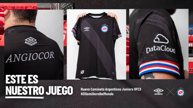 Umbro presentó la nueva camiseta alternativa de Argentinos Juniors