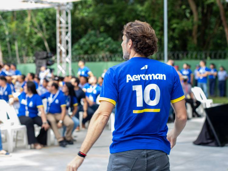 Diego Forlan palpitó la Copa del Mundo en Aeroman