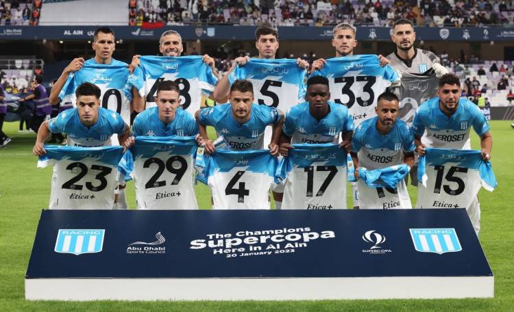 El gesto de Racing en la previa de la Supercopa Internacional