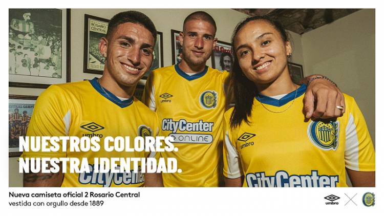 Umbro presents the new Rosario Central away jersey